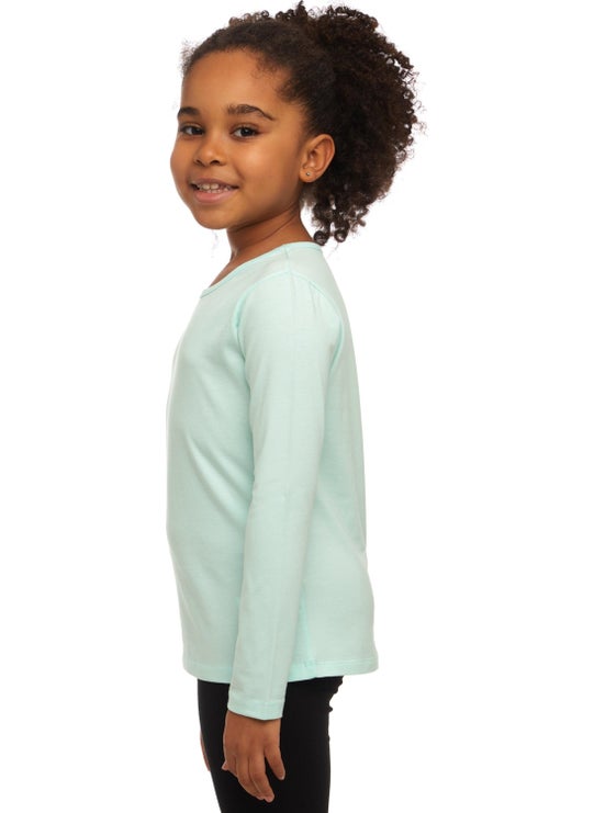 Lovetti Mint Basic Seasonal Lycra Long Sleeve Girls T-Shirt  - Image 3