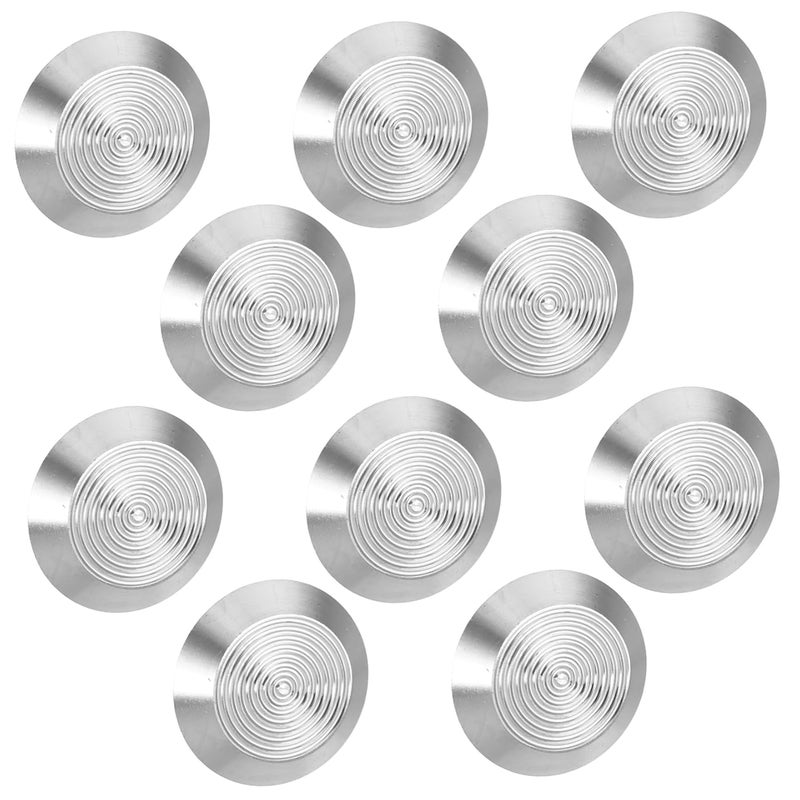 ULTECHNOVO 10pcs Enhanced Safety Blind Road Studs Stainless Steel Tactile Nails for Visually Impaired Walkway Floor Studs - Image 1