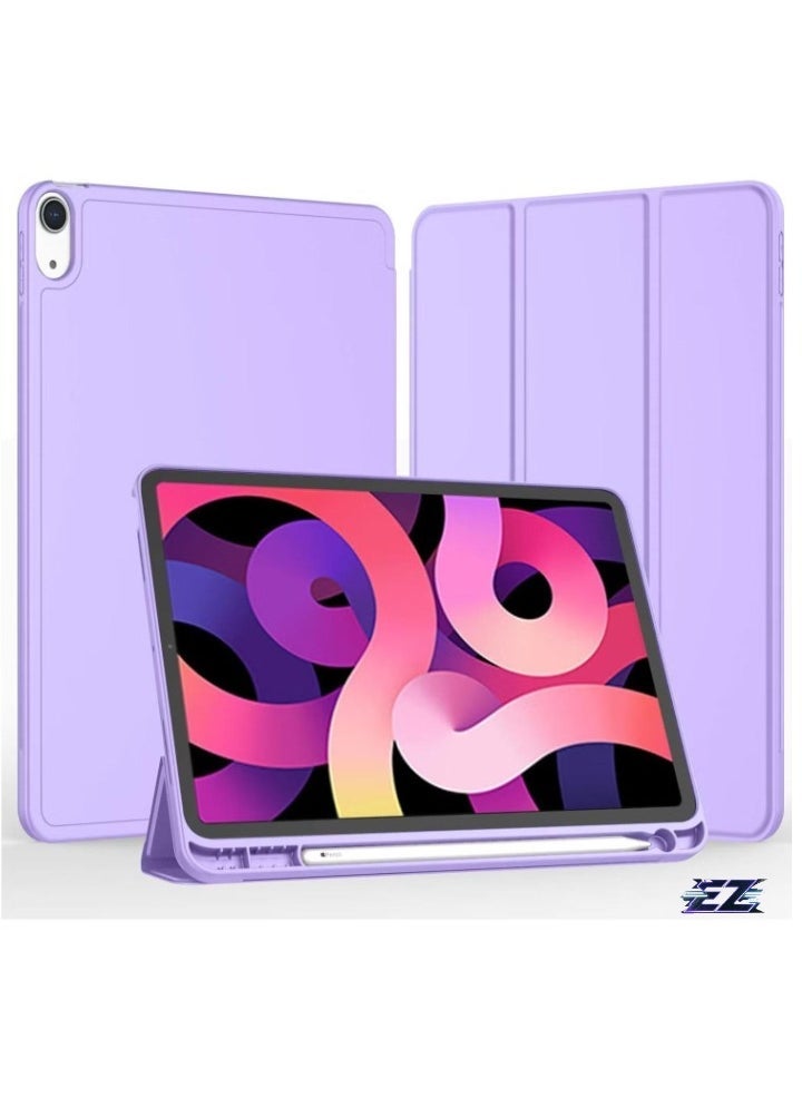 ELTRAZONE iPad Air 11 Inch Case M2 2024 – iPad Air 5th/4th Generation Case 2022/2020 10.9 Inch with Pencil Holder, Trifold Stand Smart Case – Purple, Stylish, Durable, Premium Protection for iPad - Image 2