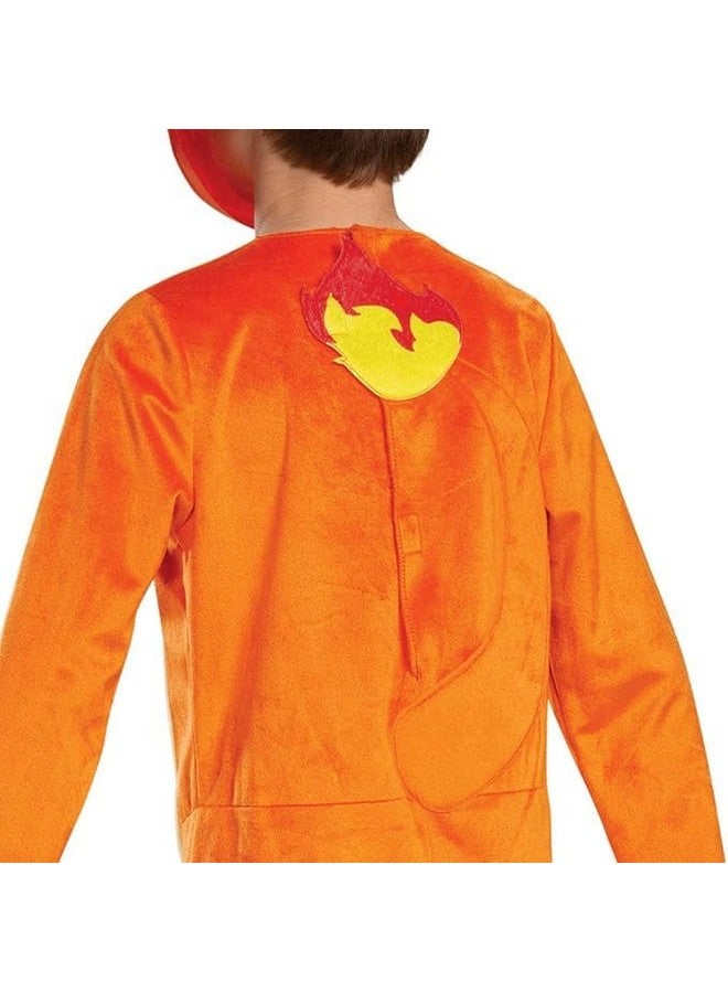 Disguise Pokemon Charmander Kids Costume, Children's Classic Character Outfit, Child Size Large (10-12) Orange - Image 3