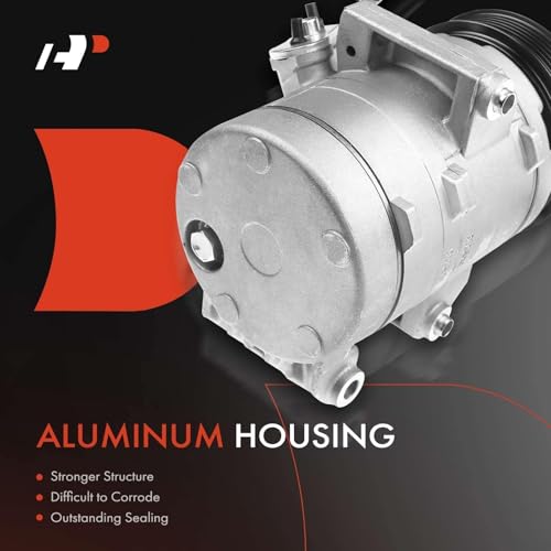 A-Premium Air Conditioner AC Compressor with Clutch Compatible with Ford Fusion 2006-2012 & Lincoln MKZ 2010, Zephyr 2006 & Mercury Milan 2006-2011, w/Oval Plug, Only for 4-3/8 "Diameter Pulley - Image 4