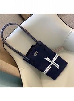 LACOSTE Lacoste Women's Concept Fashion Versatile Small Zipper Handbag Shoulder Bag dark blue  - Image 2