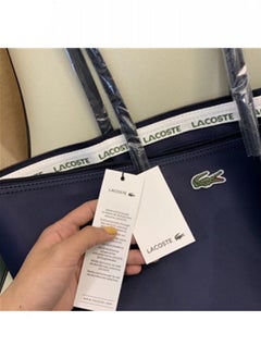 LACOSTE Lacoste Women's Concept Fashion Versatile Small Zipper Handbag Shoulder Bag dark blue  - Image 3