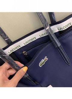 LACOSTE Lacoste Women's Concept Fashion Versatile Small Zipper Handbag Shoulder Bag dark blue  - Image 4