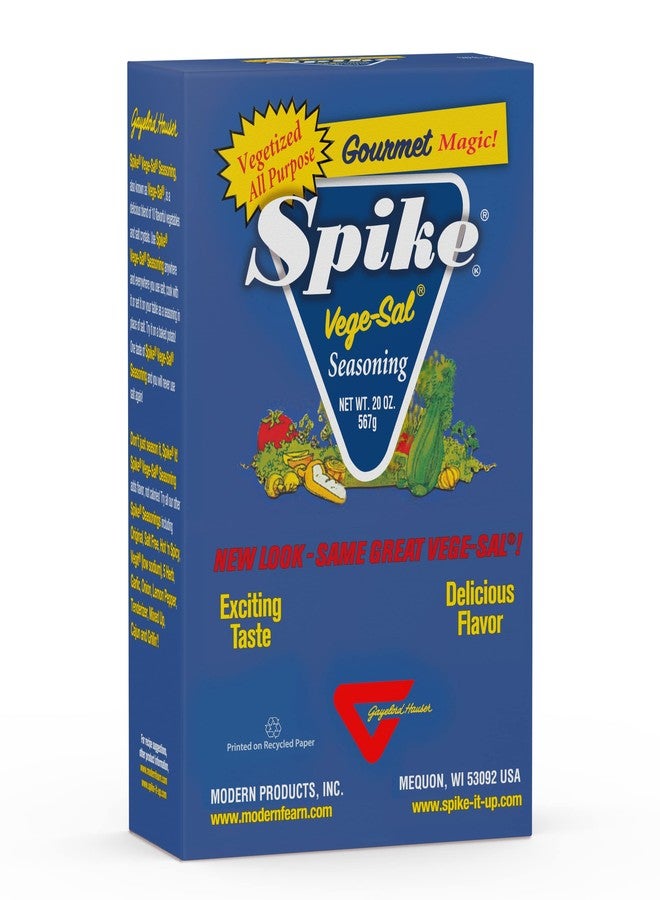 Spike Vege-Sal All-Purpose Seasoning, All Natural, Low Sodium, No Sugar, No MSG, Zero Calories, Vegan, For Healthy Cooking, 20 Oz Box - Image 1