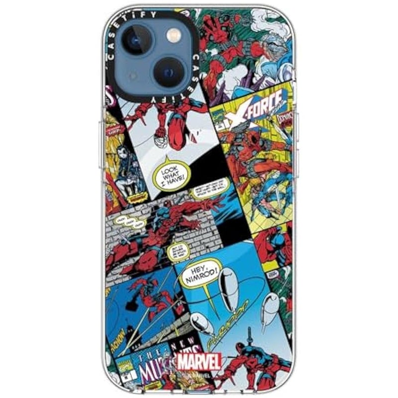 Casetify Clear iPhone 13 Case 【Deadpool & Wolverine Co-Lab/Not Yellowing / 6.6ft Drop Protection/Magsafe】 - Comic Collage case - Clear - Image 5