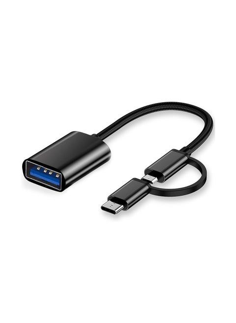 2-in-1 OTG Type-C Micro USB  Adapter Cable