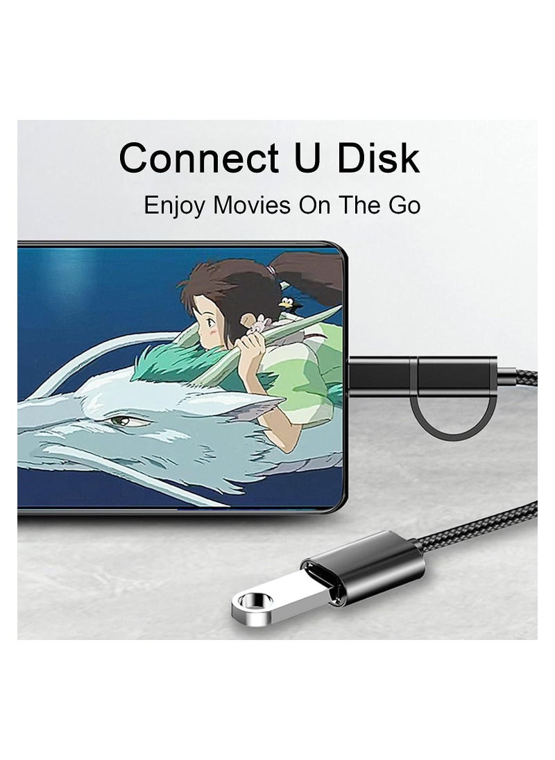 Generic - 2-in-1 OTG Type-C Micro USB  Adapter Cable - Image 1