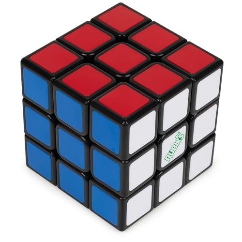 Rubik's مكعب روبيك، ري-كيوب، المكعب الأصلي 3x3 مصنوع من 100% بلاستيك معاد تدويره، لغز لحل المشكلات، لعبة مطابقة الألوان، لعبة فidget، لغز حسي، هدايا عيد الميلاد للأعمار من 8 سنوات وما فوق - Image 1