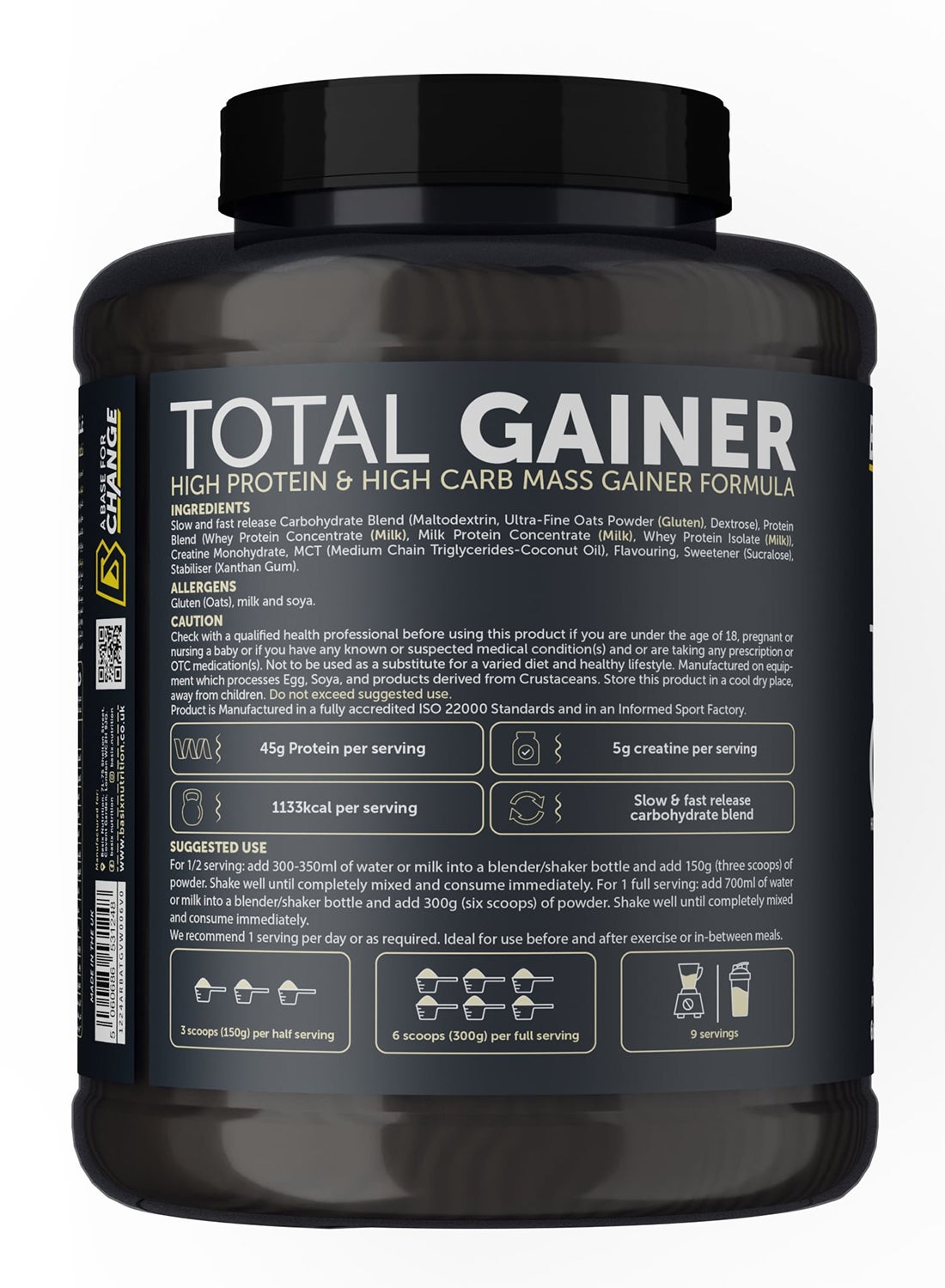 Total Gainer High Protein Mass Gainer Powder, Vanilla Whip, 2.72Kg (6Lb)