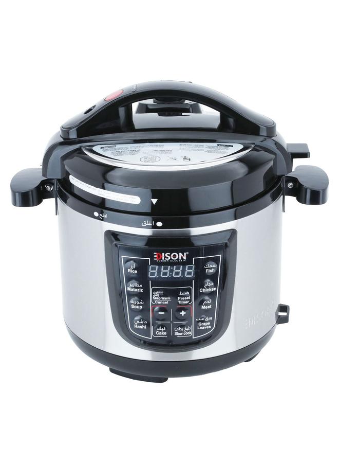 Alsaif Gallery EDISON Electric Pressure Cooker 4 Liters 10 Programs 800 Watts Granite Bowl Black - Image 2