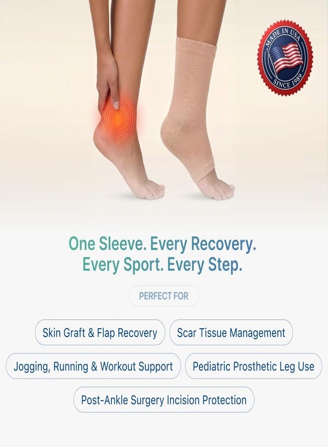Silipos 10845 Gel Tubing Ankle Sleeve, 3" x 10" - Image 2