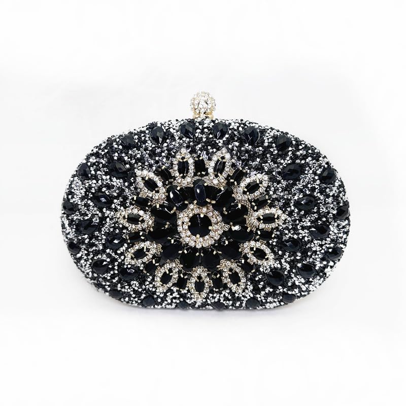 Avilego Evening Bags for Women Sparkly Rhinestone Clutch Purses Luxury Handbags for Weddings Formal Prom Party 2025 - Image 3