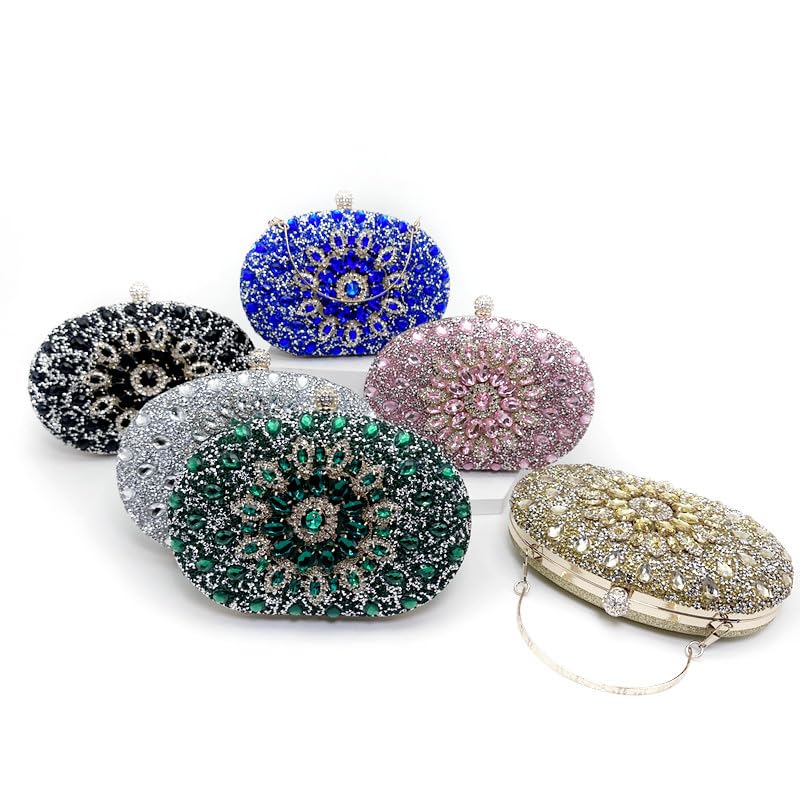 Avilego Evening Bags for Women Sparkly Rhinestone Clutch Purses Luxury Handbags for Weddings Formal Prom Party 2025 - Image 5