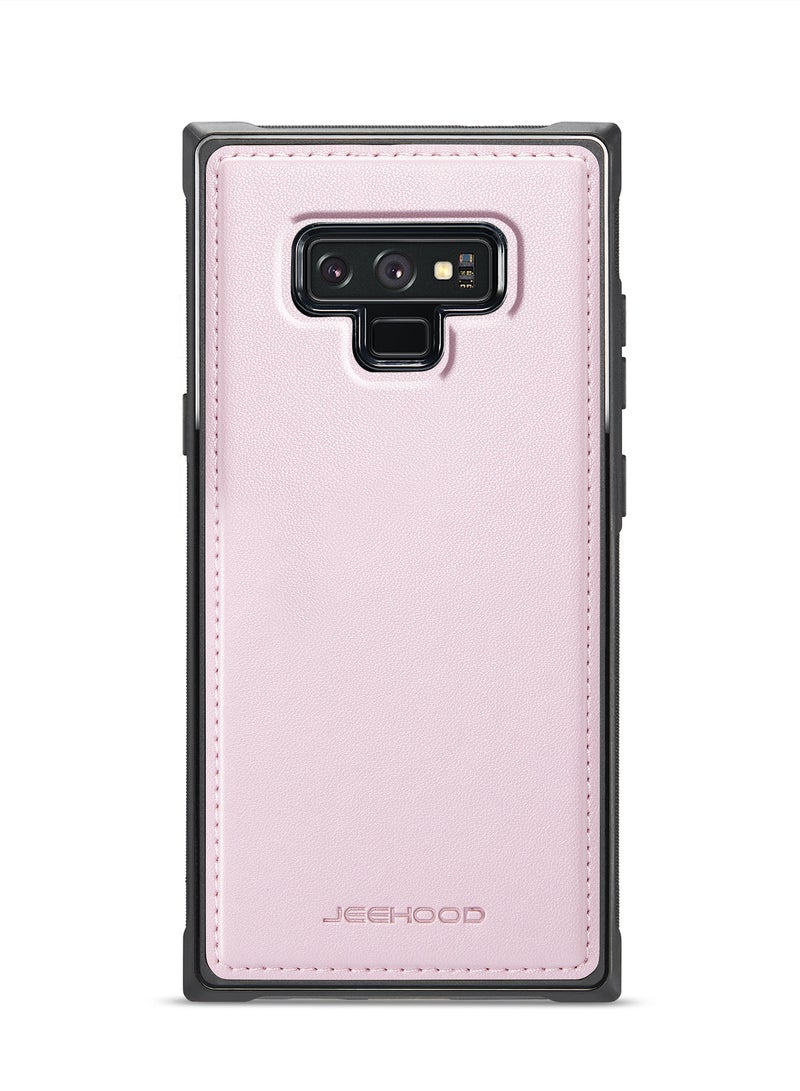 JEEHOOD CaseMe Phone Case Compatible with Samsung Galaxy Note 9 Luxury PU Leather Back Cover Cover Compatible with Samsung Galaxy Note 9 - Pink - Image 3