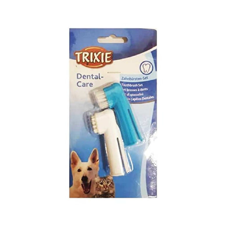Trixie : - Tooth Brush Set | Finger Brush for Dogs and Cats | Made with Soft Bristles to Gently Clean Teeth, Prevent Gum Disease and Tooth Decay | Helps in Providing Dental Care – Pack of 2 (6cm) - Image 4