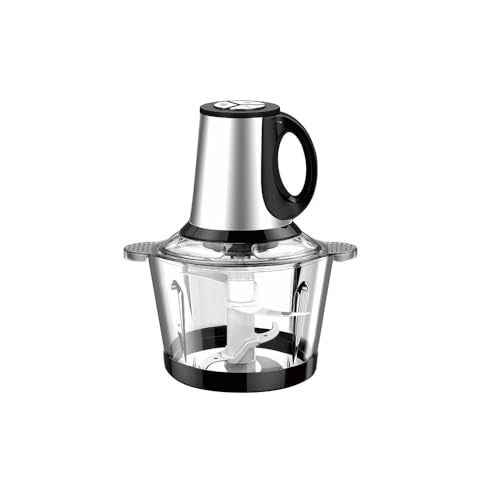 Delavala Electric Food Chopper-Food Processor-Meat Grinder | Mixer Grinder | 2L Glass Bowl & 4 Sharp Steel Blade-500W| Food Grinder Machine for Meat Vegetable Fruit & Nuts Blender Onion Garlic Spices - Image 3
