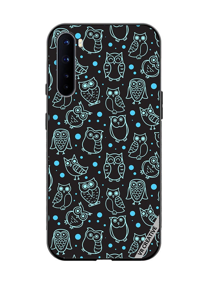 VR CREATIVE Protective Case Cover For OnePlus Nord Night Owl Stroke Design Multicolour - Image 1