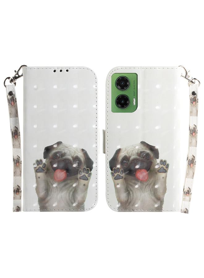 S-TOP Case For Motorola Moto G35 3D Colored Flip Leather Phone Case - Image 1