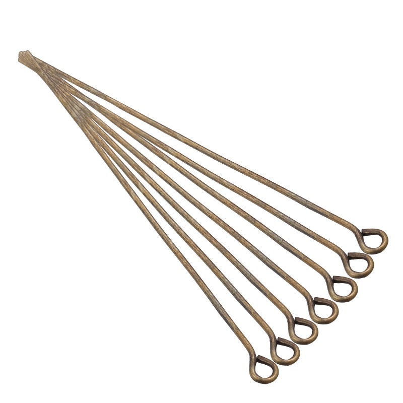 100pcs Electroplated Pendant Bail Needles Gu Qing 
