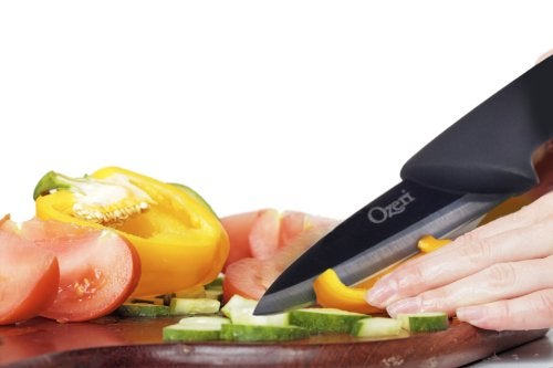 Ozeri Elite Chef 3-Piece Black Ceramic Knife Set - Image 5