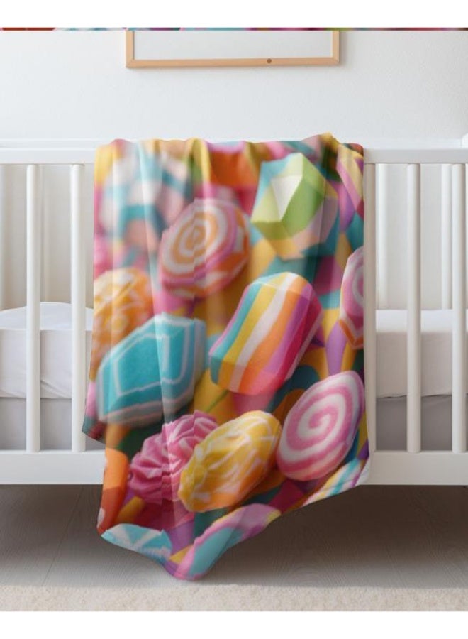 general Baby and children's cartoon flannel thin blanket (warm and comfortable, suitable for sleep, game use) 70cm*100cm - Image 1