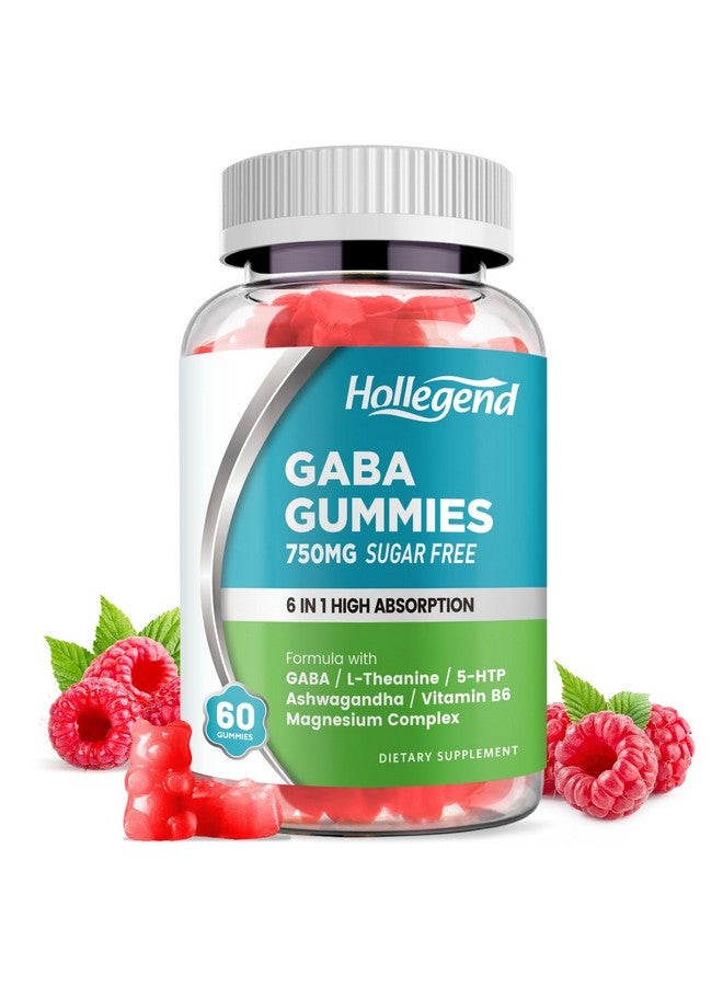 Hollegend هوليجند جابا جومي، جومي خالية من السكر لتخفيف التوتر للبالغين، مكمل جابا إل-ثيانين عالي الفعالية مع المغنيسيوم، أشواغاندا، 5-HTP وفيتامين B6 لصحة النوم والدماغ، نباتي، 60 - Image 1