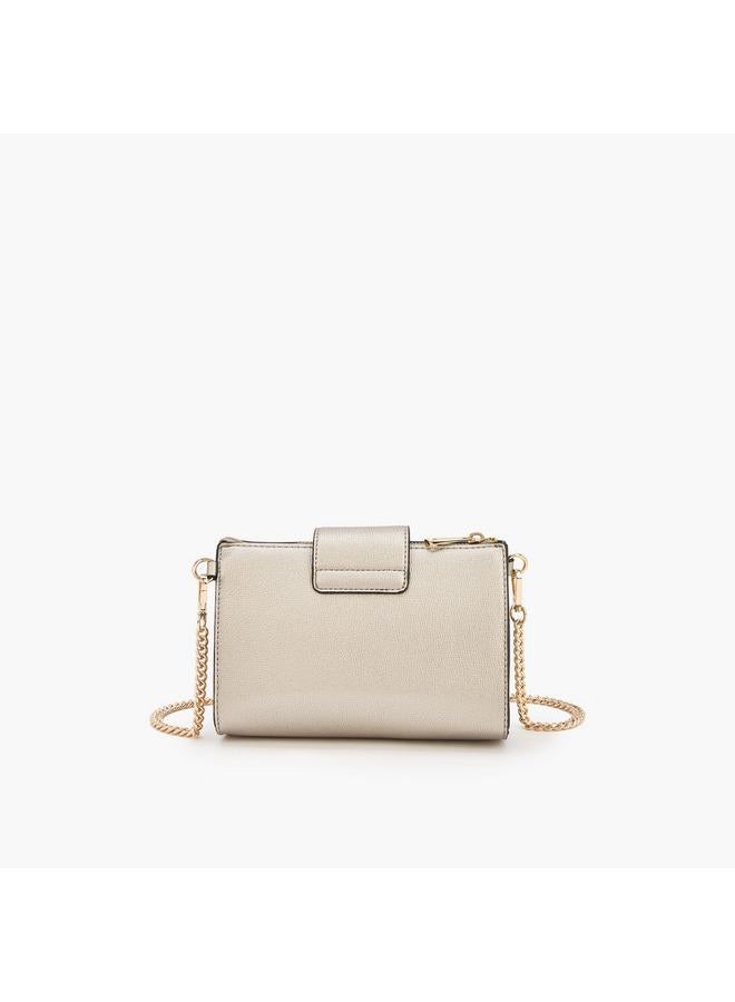 لو كونفورت حقيبة كروس بودي صلبة بحزام سلسلة قابل للفصل - Image 5