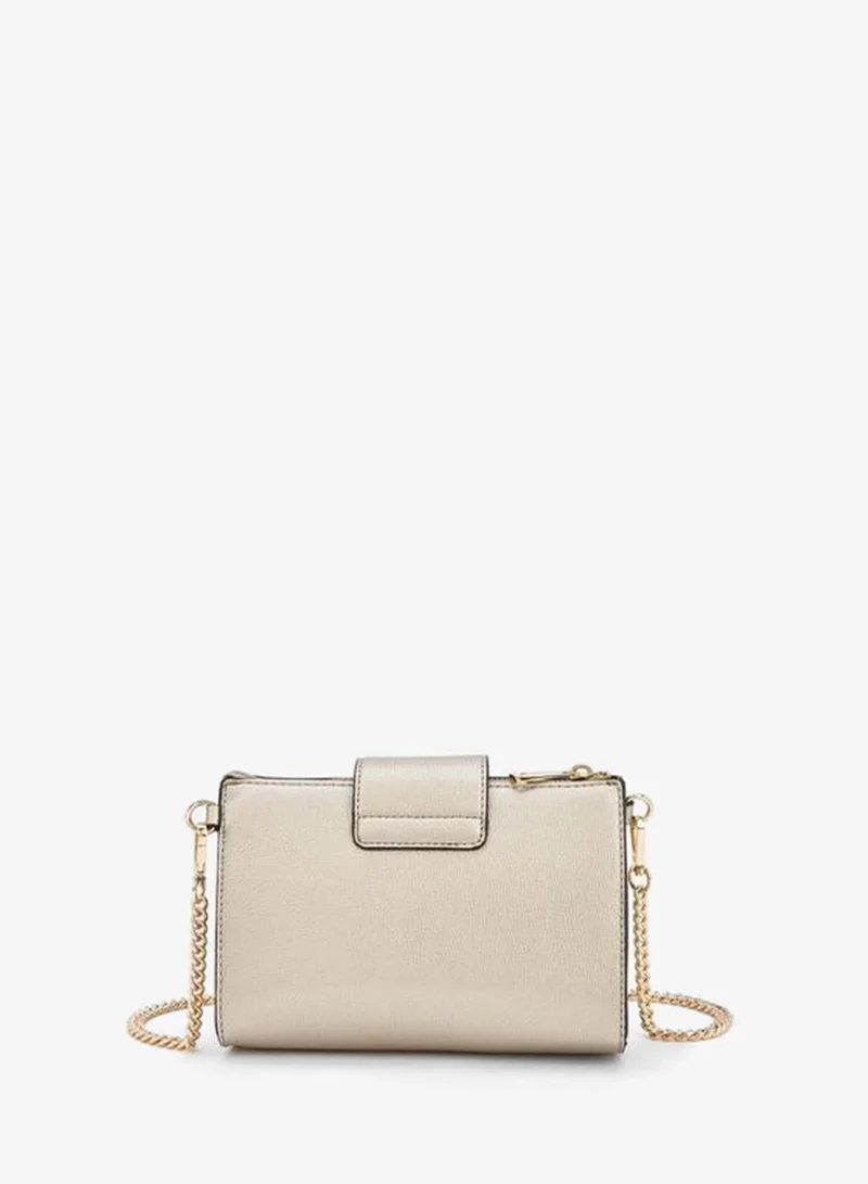 Le Confort GOLD Solid Crossbody Bag with Detachable Chain Strap for Women | Best Price UAE