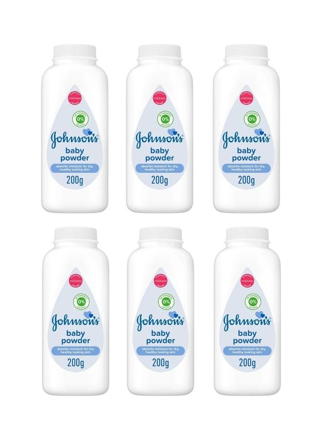 Johnson's Pack Of 6 Baby Powder - Image 1