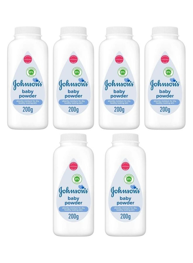 Johnson's Pack Of 6 Baby Powder - Image 2