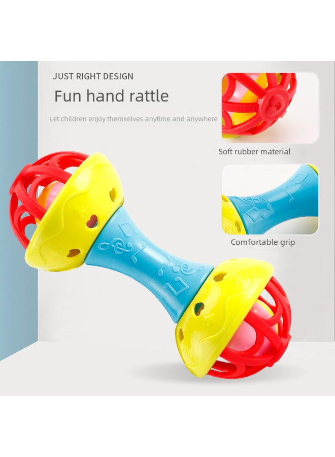 Baby Hand Grab Ball Infant Grasping Training Hand Shake Bell Newborn Touch Toy Boilable Water Baby Sensory Development Toy-Color:Color Soft Rubber Rattle Suit (opp Bag, Random Color) - Image 5