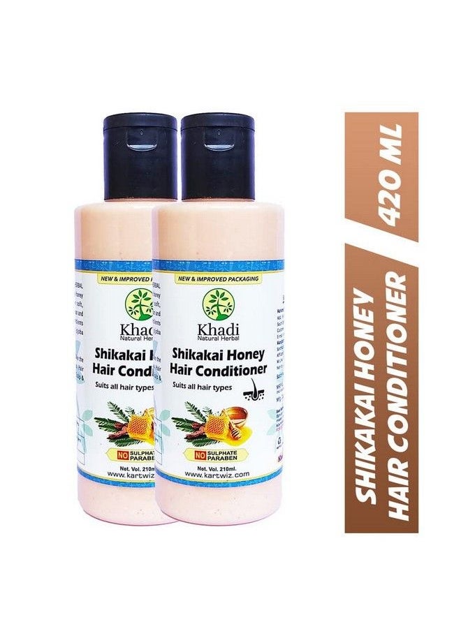 Khadi Natural Herbal - Natural Herbal Shikakai & Honey Conditioner (420Ml) - Image 1