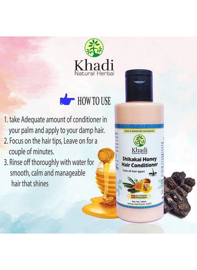 Khadi Natural Herbal - Natural Herbal Shikakai & Honey Conditioner (420Ml) - Image 1