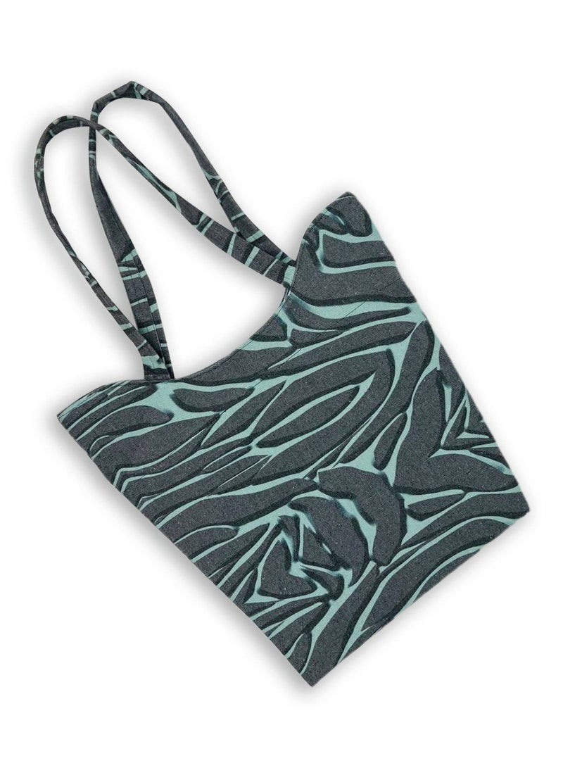 casual printed linen tote bag W230008A