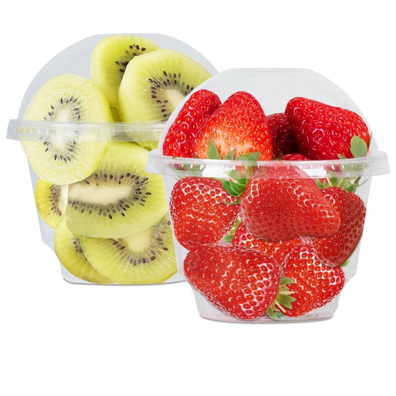 Aatriet 10 oz Clear Plastic Dessert Cups with Dome Lids No hole - 20 Sets Disposable Snack Bowls for Ice Cream  Parfait  Banana Pudding  Jello and Individual Desserts at Party  Fruit Cup with No Leaks - Image 1