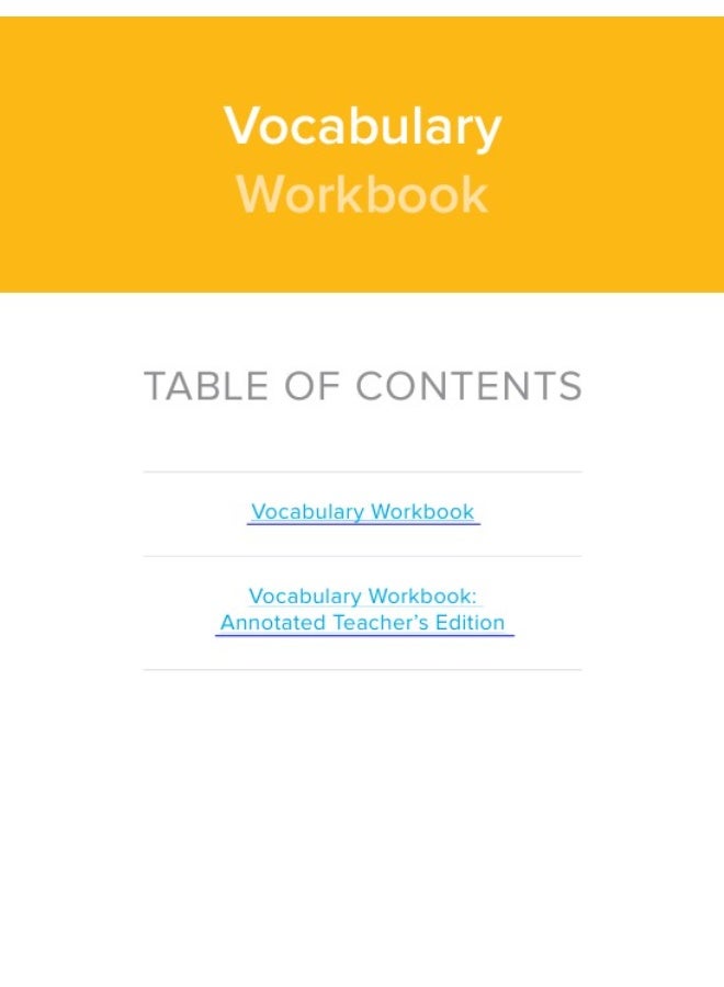 StudySync  Vocabulary Workbook Grade 11 - Image 2