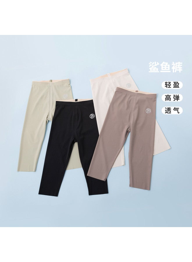 Bornbay girls' Shark Pants - High Waisted, Tummy Control Lifting Yoga & Running Capris For Summer - Image 3