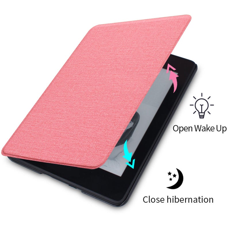Waterproof Kindle Sleeve 6.0 Inch Pink - Auto Wake Sleep Slim Lightweight Protective Cover for 10th Generation 2019 Kindle Readers - Image 2