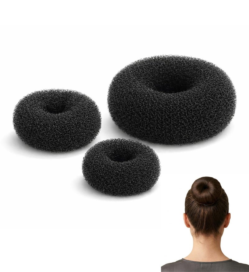 INSIME Donut Hair Bun Maker Set for Women | Shaper for Short or Thin Hair (3 Sizes) - Image 1