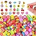Wolpark Food Heart Mini Erasers for Kids Bulk Cake Fruit Cute Erasers 170Pcs Desk Pets Classroom Prizes Game Rewards Party Favors Back to School - Image 3