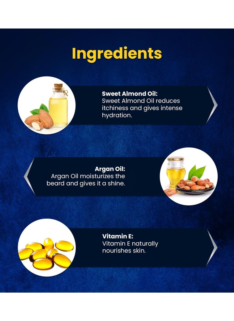 Beard Softener Cream for Men - Advanced Beard Range with Essential Oils Promotes Beard Growth, Reduces Itchiness, and Adds Shine 50g