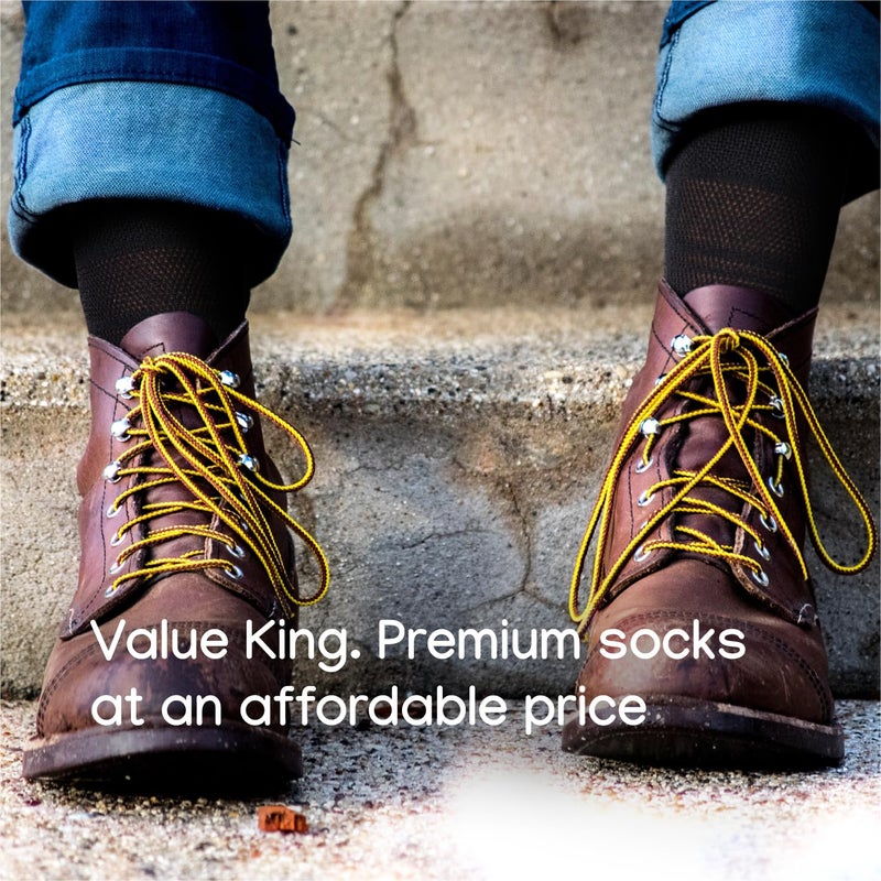 Duna Menâ€™s Socks, Ultra Thin Breathable Cotton Mens Dress Socks (5 pack), Super Soft and Lightweight Sock for Men, Black - Image 5