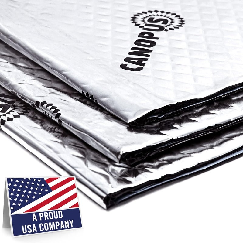 CANOPUS Car Sound Deadening Mat - 80 mil, 5 sqft, Butyl Sound Deadener for Trunk, Doors, Floor & Ceiling, Audio Dampening Material, Pack of 5 Sheets, Silver - Image 2