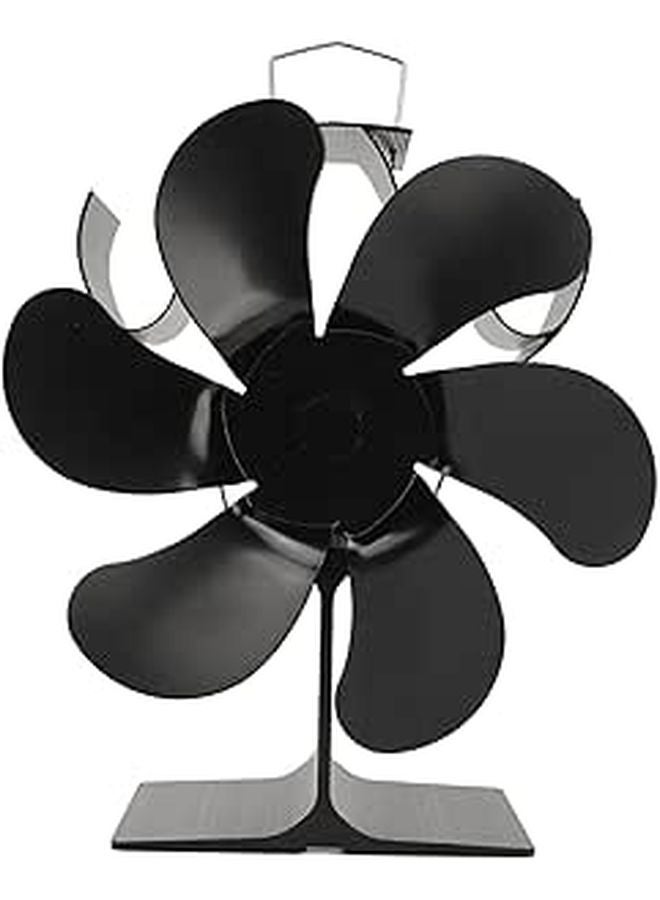 Heat Powered Stove Fan 6 Blade Fast Warm Air Circulation Quiet For Fireplace - Image 1
