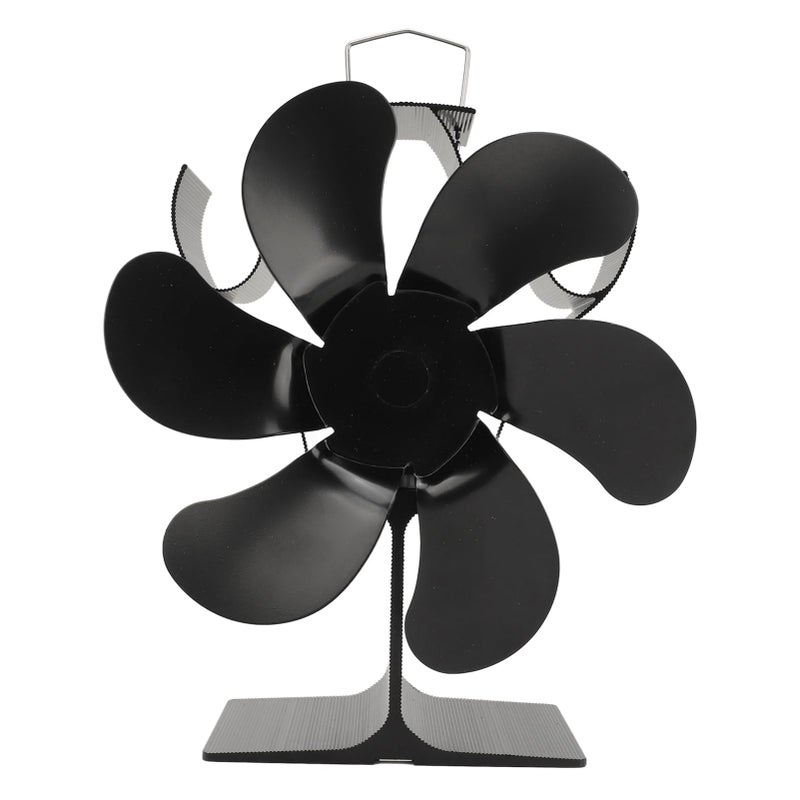 Heat Powered Stove Fan 6 Blade Fast Warm Air Circulation Quiet For Fireplace - Image 2