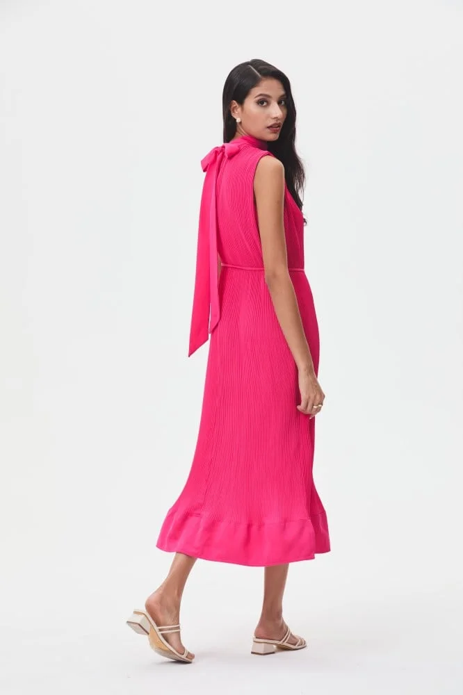 Tenda Pleated Mockneck Dress