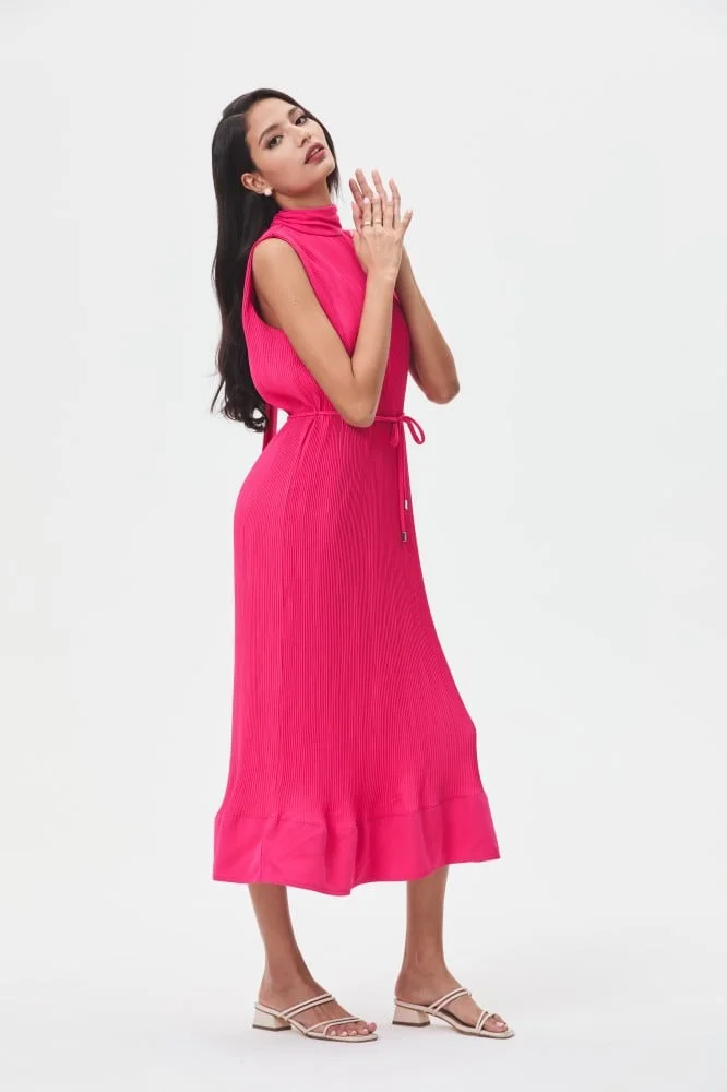 Tenda Pleated Mockneck Dress
