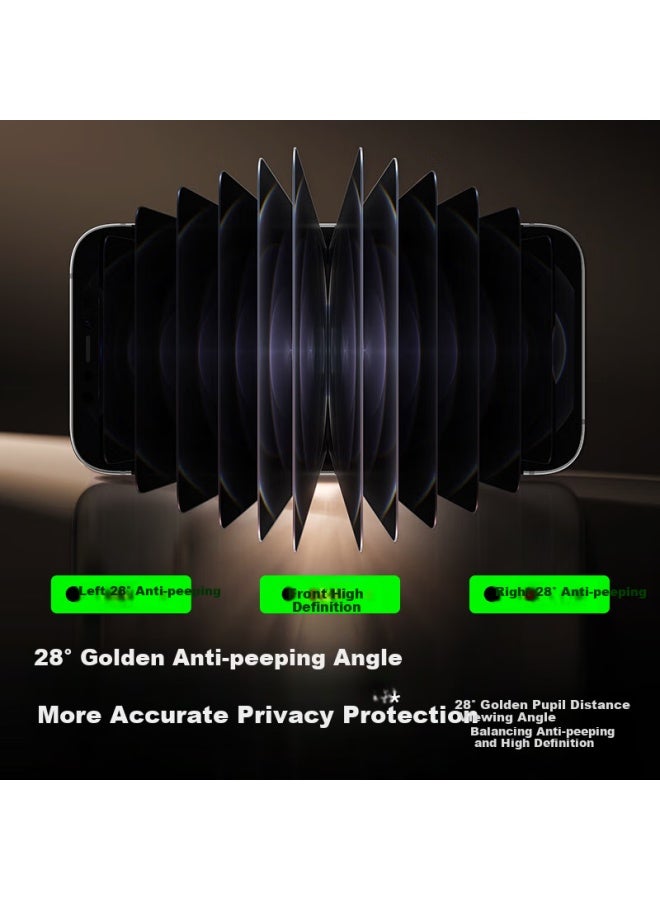 Smartdevil Privacy Screen Protector For Iphone 12/12 Pro, Anti-peeping Tempered Glass Film, Dust-free Installation, Bubble-free, Shatterproof, Anti-fingerprint, 1 Piece - Image 1