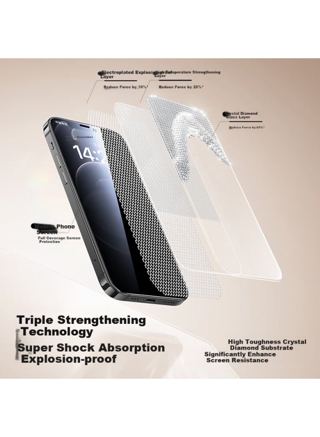 Smartdevil Privacy Screen Protector For Iphone 12/12 Pro, Anti-peeping Tempered Glass Film, Dust-free Installation, Bubble-free, Shatterproof, Anti-fingerprint, 1 Piece - Image 4
